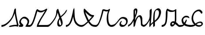 Caralh?nan Cursive Font LOWERCASE