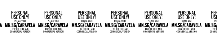 Caravela PERSONAL USE ONLY Font OTHER CHARS