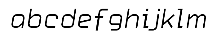 CarbonThin Italic W00 Regular Font LOWERCASE