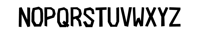 Cardboard Cutout Font UPPERCASE