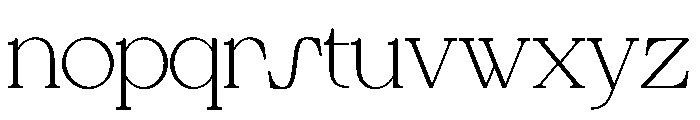 Cardelo Font LOWERCASE