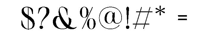 Cargen Font OTHER CHARS