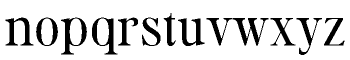 Cargen Font LOWERCASE