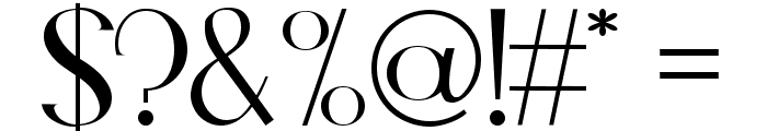 Carilos Regular Font OTHER CHARS