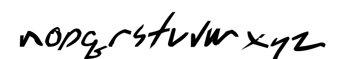 !Carlos Caffeinated Bold Italic Font LOWERCASE
