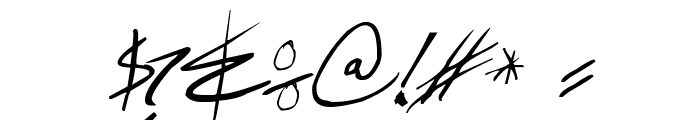 !Carlos Caffeinated Italic Font OTHER CHARS