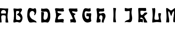 Carmen Caps Inside Font UPPERCASE