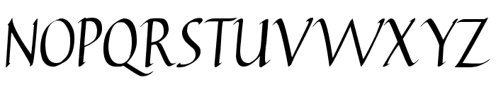 Carmenta Italic Font UPPERCASE