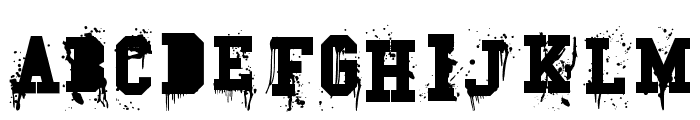Carnage College Font UPPERCASE