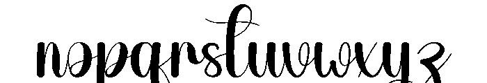 Carnation Font LOWERCASE