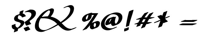 CarolusKlein-Oblique Font OTHER CHARS
