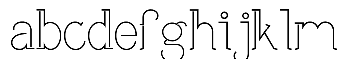 Carpathe Regular Font LOWERCASE