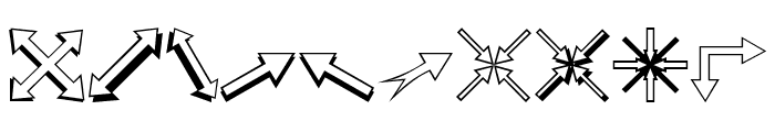 Carr Arrows [outline] Font OTHER CHARS