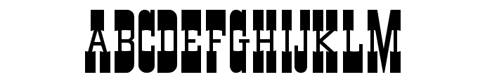 CartWright Font UPPERCASE