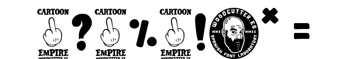 Cartoon Empire Font OTHER CHARS