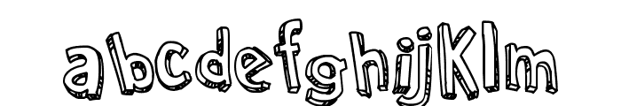 Cartoon Relief Font LOWERCASE