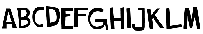 Cartoon Toy Italic Font UPPERCASE
