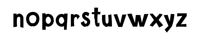 CartoonToyTurbo-Bold Font LOWERCASE