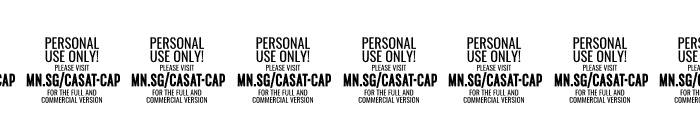 Casat Cap Bold PERSONAL USE Font OTHER CHARS