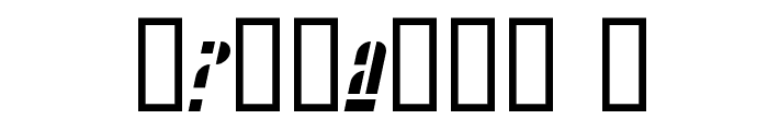Case printitalic Font OTHER CHARS