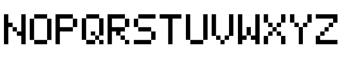 Casio FX-702P Regular Font LOWERCASE