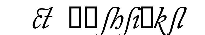 CaslonAlternateSSK Italic Font LOWERCASE