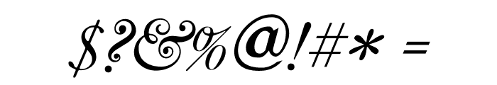 CaslonItalic Font OTHER CHARS