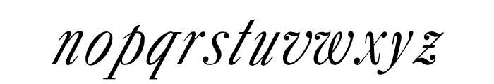 CaslonItalic Font LOWERCASE