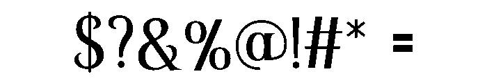 Castlevania Font OTHER CHARS