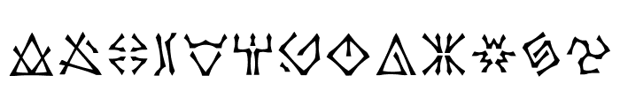 Castorian Script Regular Font UPPERCASE