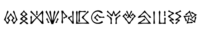 Castorian Script Regular Font UPPERCASE
