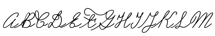Castro Script PERSONAL USE ONLY Font UPPERCASE