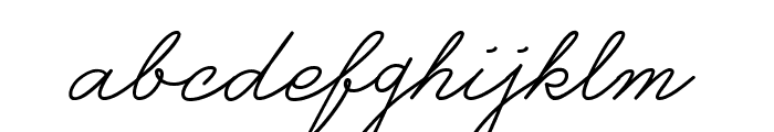 Castro Script PERSONAL USE ONLY Font LOWERCASE