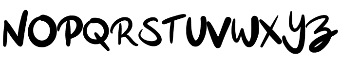 Casual Cursive Regular Font UPPERCASE