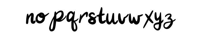 Casual Cursive Regular Font LOWERCASE