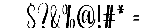 Casual Handwriting Font OTHER CHARS