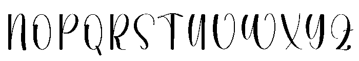 Casual Handwriting Font UPPERCASE