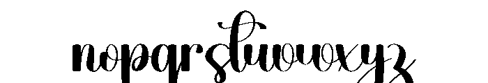 Casual Handwriting Font LOWERCASE