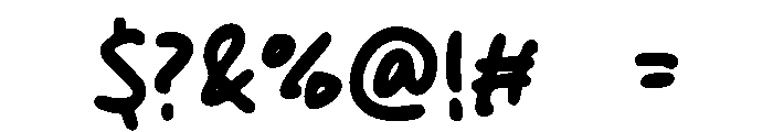 Casual Rush Font OTHER CHARS