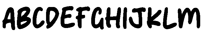 Casual Rush Font UPPERCASE