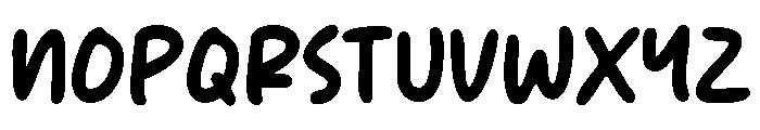 Casual Rush Font UPPERCASE