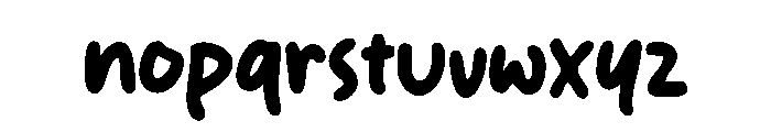 Casual Rush Font LOWERCASE