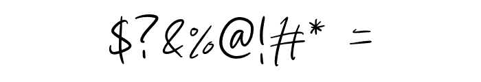 Casual Signature Font OTHER CHARS