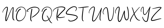 Casual Signature Font UPPERCASE