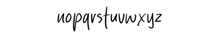 Casual Signature Font LOWERCASE