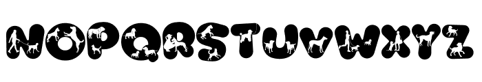 Cat And Dog Font LOWERCASE