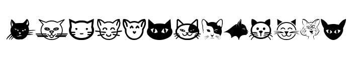 Cat Faces Font UPPERCASE