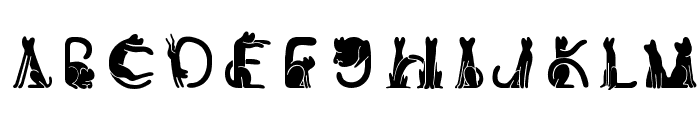 Cat Font Font UPPERCASE