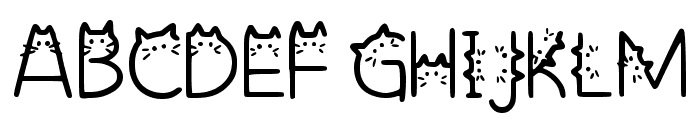 Cat Font UPPERCASE