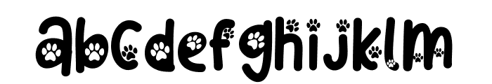 CatPaw Font LOWERCASE